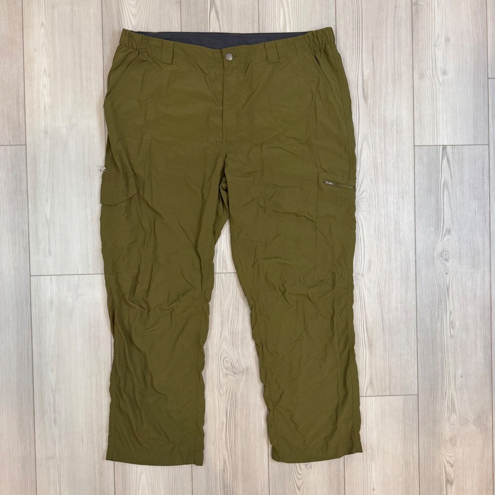Columbia Mens Olive Green Cargo Hiking Pants 44x30 AM8007 Outdoor Lightweight